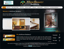 Tablet Screenshot of mintflowerresidency.com